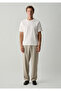 Ecru Basic T-Shirt Regular Fit / Normal Cut 0613547-70057 - 3