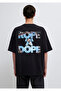 Rope a Dope Printed Black T-Shirt Oversize / Wide Cut 0613191-900 - 6