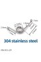 FW-FCL-1.0X8X9 1.0mm 10pcs Stainless Steel Fishing Rod Drop Wheel Drum Wheel Spring Fishing Reel Gea - 3