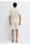 Garrett Edition Ecru Linen Blend Jean Shorts 0417315-A3264 - 6