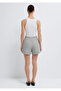 Striped Detailed Gray Shorts 1410268-80196 - 5