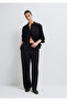 Embroidery Detailed Black Trousers 1011191-900 - 2