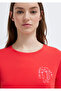 Cat Printed Red T-Shirt Semi Slim Fit 1613873-71083 - 6