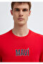 Logo Printed Red T-Shirt Regular Fit / Normal Cut 0613186-70467 - 6