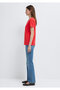 Cat Printed Red T-Shirt Semi Slim Fit 1613873-71083 - 4