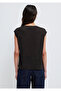 Shoulder Detail Anthracite T-Shirt Regular Fit / Normal Cut 1613951-70087 - 6