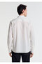 Striped Beige Shirt Regular Fit / Normal Cut 0211982-91549 - 5