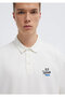 Logo Ecru Polo T-Shirt Loose Fit / Comfortable Fit 0613180-70057 - 7