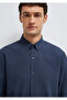 Navy Blue Shirt Regular Fit / Normal Cut 0211554-87822 - 7