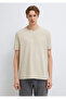 Logo Printed Beige T-Shirt Regular Fit / Normal Cut 0613305-70322 - 3