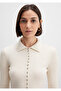 Buttoned Ecru Knitwear Polo 1710787-80194 - 6