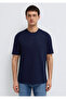 Soft-Premium Navy Blue T-Shirt Loose Fit / Comfortable Loose Cut 0613467-86415 - 3