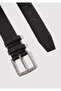 Black Faux Leather Belt 0912257-900 - 3
