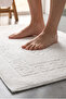 Neşe Home Footprint White Bath Mat 50X70 – 100% Cotton and Absorbent - 3