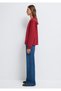 Denim Printed Red Sweatshirt 1S10525-70424 - 5