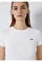 Logo Printed White Crop T-Shirt Crop / Short Cut 1613848-620 - 7