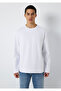 Long Sleeve White Basic T-Shirt Loose Fit / Relaxed Fit 0613170-620 - 3