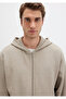 Hooded Zippered Beige Sweatshirt 0S10520-70154 - 6