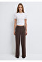 Brown Wide Leg Pants 1011156-71603 - 4