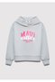 Logo Printed Hooded Gray Sweatshirt 7S10179-70075 - 2