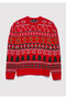 Christmas Themed Red Sweater Regular Fit / Regular Cut 0710403-85905 - 6