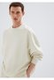 Crew Neck Ecru Sweatshirt 0S10550-71610 - 3