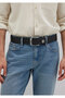 Black Faux Leather Belt 0912074-900