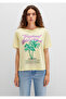 Beach Printed Yellow T-Shirt Regular Fit / Regular Cut 1613490-71319 - 4