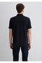 Soft-Premium Black (TENCEL™ ™ ) Modal Blended Fabric with Semi-Zipper Polo Shirt Regular Fit / Normal Cut 0 - 5