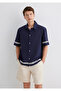 Striped Navy Blue Shirt Regular Fit / Regular Cut 0211627-83884 - 2