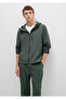 Hooded Green Sports Jacket Regular Fit / Regular Cut 0110655-71598 - 3
