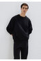 Crew Neck Black Basic Sweatshirt 0S10276-900