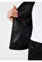Black Faux Leather Jacket Fitted / Fitted Cut 1110598 -900 - 7