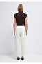 Women's Woven Trousers m 1010649   Off White - 5