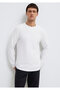 White Slim Fit Long Sleeve T-Shirt -064622-20454