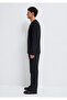 Black Slim Fit Long Sleeve Textured T-Shirt -064622-21842 - 4