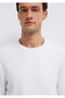 White Slim Fit Long Sleeve T-Shirt -064622-20454 - 7