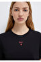 Logo Printed Black T-Shirt Regular Fit / Normal Cut 1601185-900 - 6