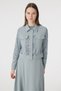 Lace Paneled Buttoned Belted Azalea Suit 1742 - 2