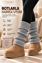 Original Premium Leg Warmer Acrylic Knit Warm Thick Soft Ribbed Texture Leg Ankle Warmer Fully Compatible with Boots Below the Knee Special Design Winter Leggings |   Compatible with All Foot Sizes - 3