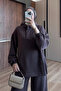 Women's Cupra Modal Fabric Comfortable Cut Hooded Hijab Set 3847 Brown - Premium Series - 2