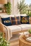 Autumn Patterned Velvet 3-Piece Throw Pillow Cover Set 43X43 cm - Decorative Pillowcases - 6