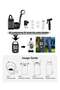 Portable Camping Shower Pump, 6000mAh Battery with LED Temp Display & 5L Water Bag - 4