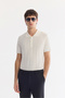 Men's Navy Blue Elastic Waist Technical Fabric Comfort Slim Fit Trousers A61Y3209 - 7