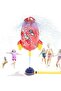 360° Rotating Sprinkler Rocket Launcher Water Toy, EVA Foam for Kids 3+ Red - 5