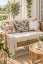 Autumn Patterned Velvet 3-Piece Throw Pillow Cover Set 43X43 cm - Decorative Pillowcases - 4
