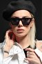 Black Cat Eye Women's Sunglasses - 8