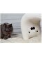 Kitten Shaped Dressing Stool for Porch Cloakroom, Plush Padded No Assembly - 2