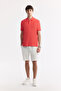 Men's Coral Curl-Free Polo Neck 100% Cotton Basic Regular Fit T-Shirt B001032 - 5
