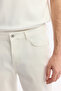 Men's Off-White Classic Waist Soft Touch Cotton Slim Fit Trousers B003038 - 5